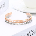 6MM I love you the moon hollow-carved design cuff bracelet Bangle